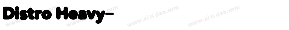Distro Heavy字体转换